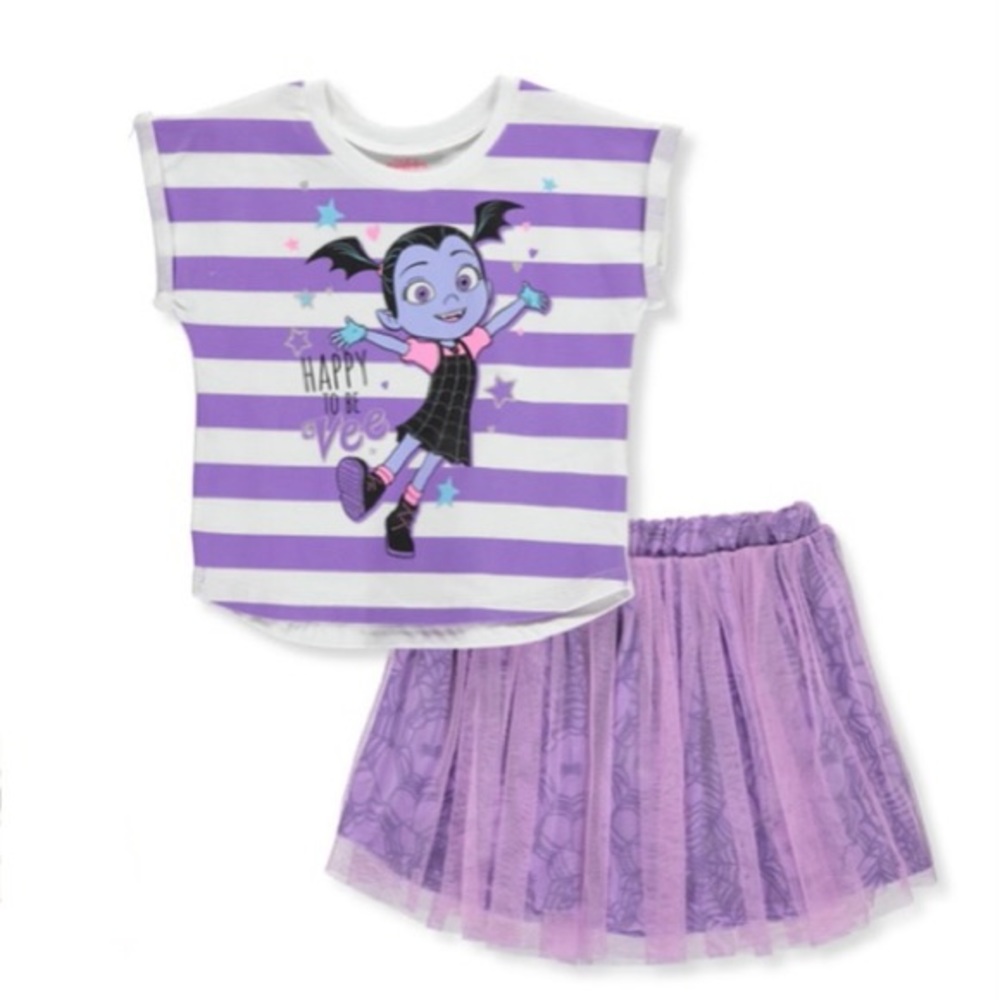 Disney Vampirina Cute Tutu Skirt Set